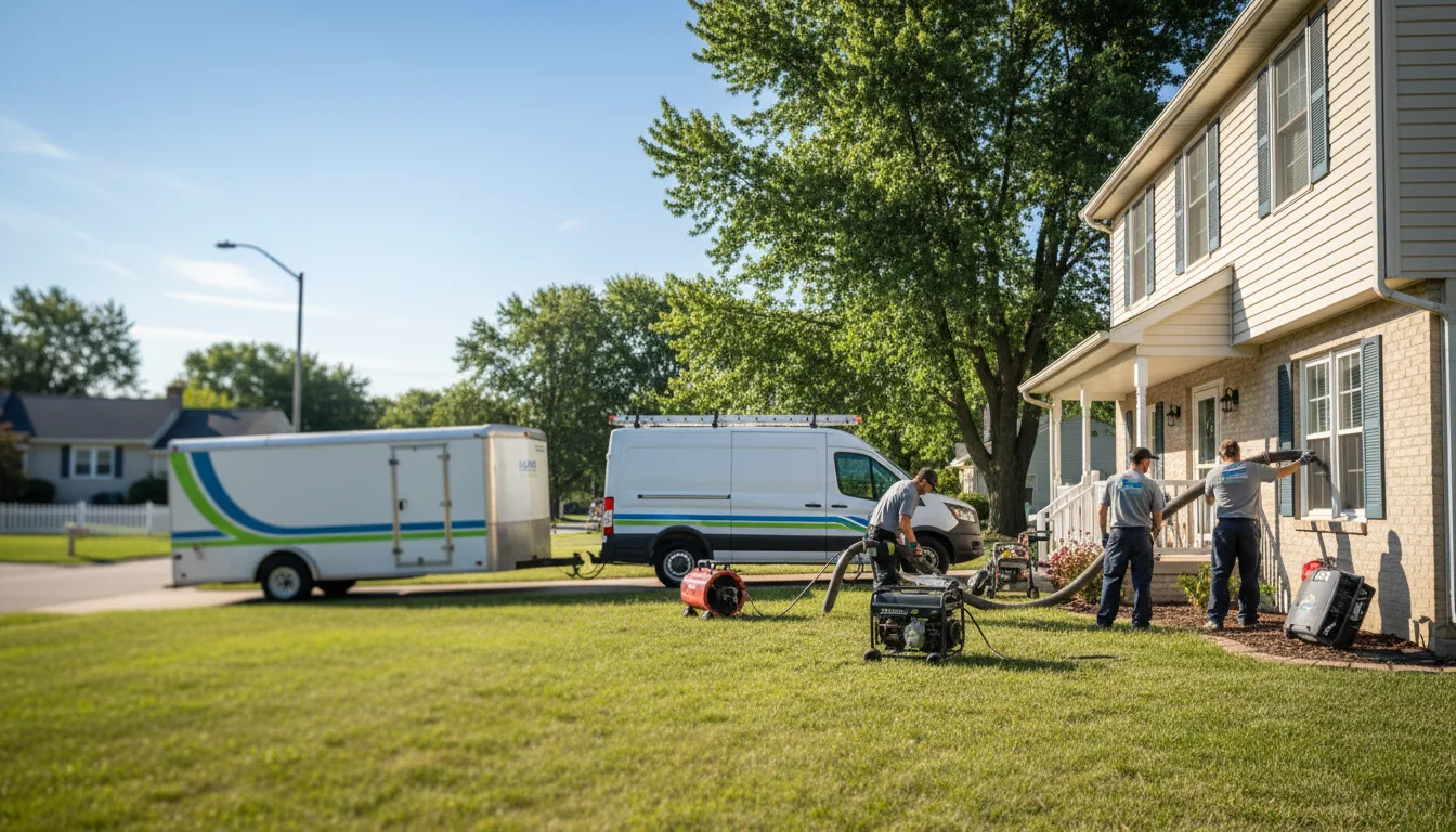 Flooded Basement Restoration And Cleanup With Repair in Deerbrook, WI near me